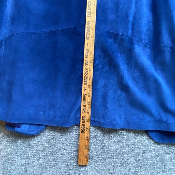 Danier‎ Suede Jacket Womens Small Royal Blue 
Leather Open Front Blazer Classic - Picture 8 of 14